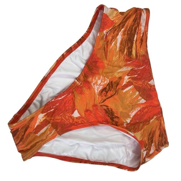 NEW Atmosea x Free People Wild Ocean Surf Bikini Bottoms Orange XL - Picture 3 of 10